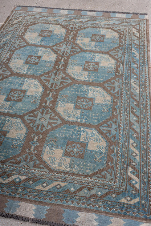 Vintage Afghan Area Rug (4' x 7')